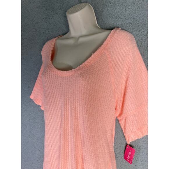 Xhilaration Women’s Orange Waffle Knit Pajama Cami Top Scoop  Sleepwear Size S - Picture 7 of 12